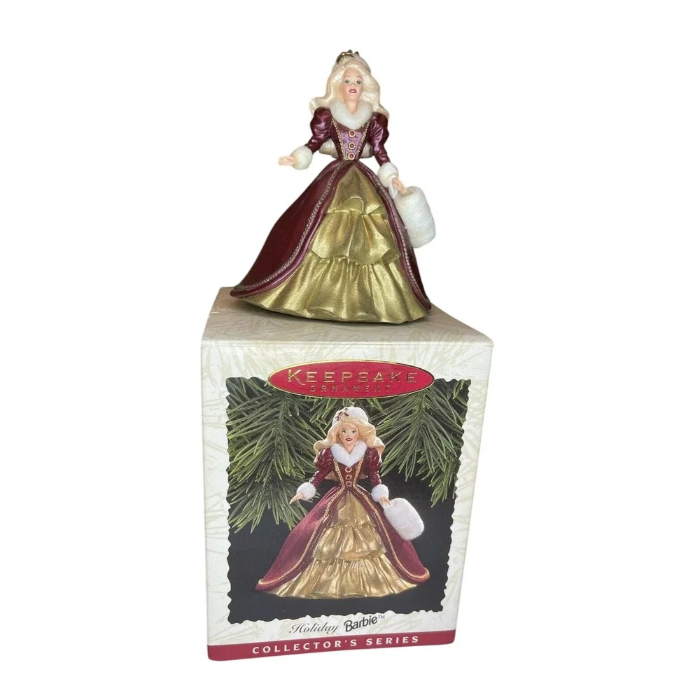 1996 Hallmark Keepsake Ornament Holiday Barbie 4th in Series QX15371 Christmas